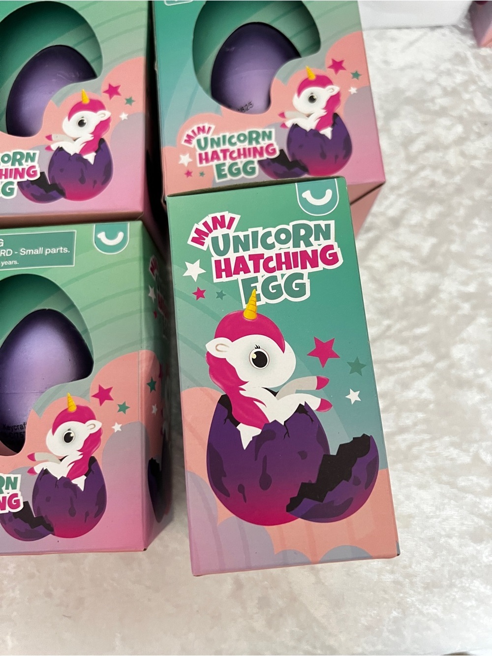 Lot of 6 Mini Unicorn Hatching Egg Toys Purple Kids Party Favors Ages 4+ Kids - Picture 6 of 9
